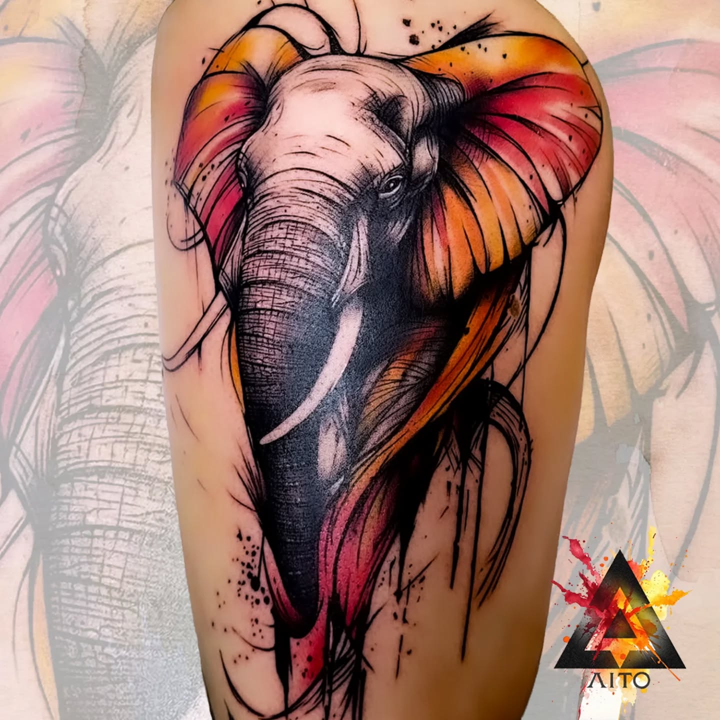 Petit éléphant coloré !