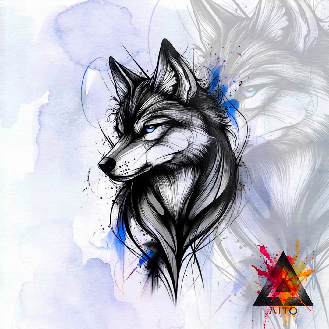 Projet Loup Aquarelle