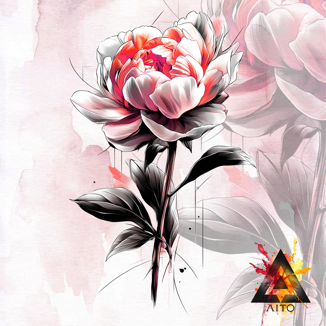 Pivoine Réalisme & Abstrait